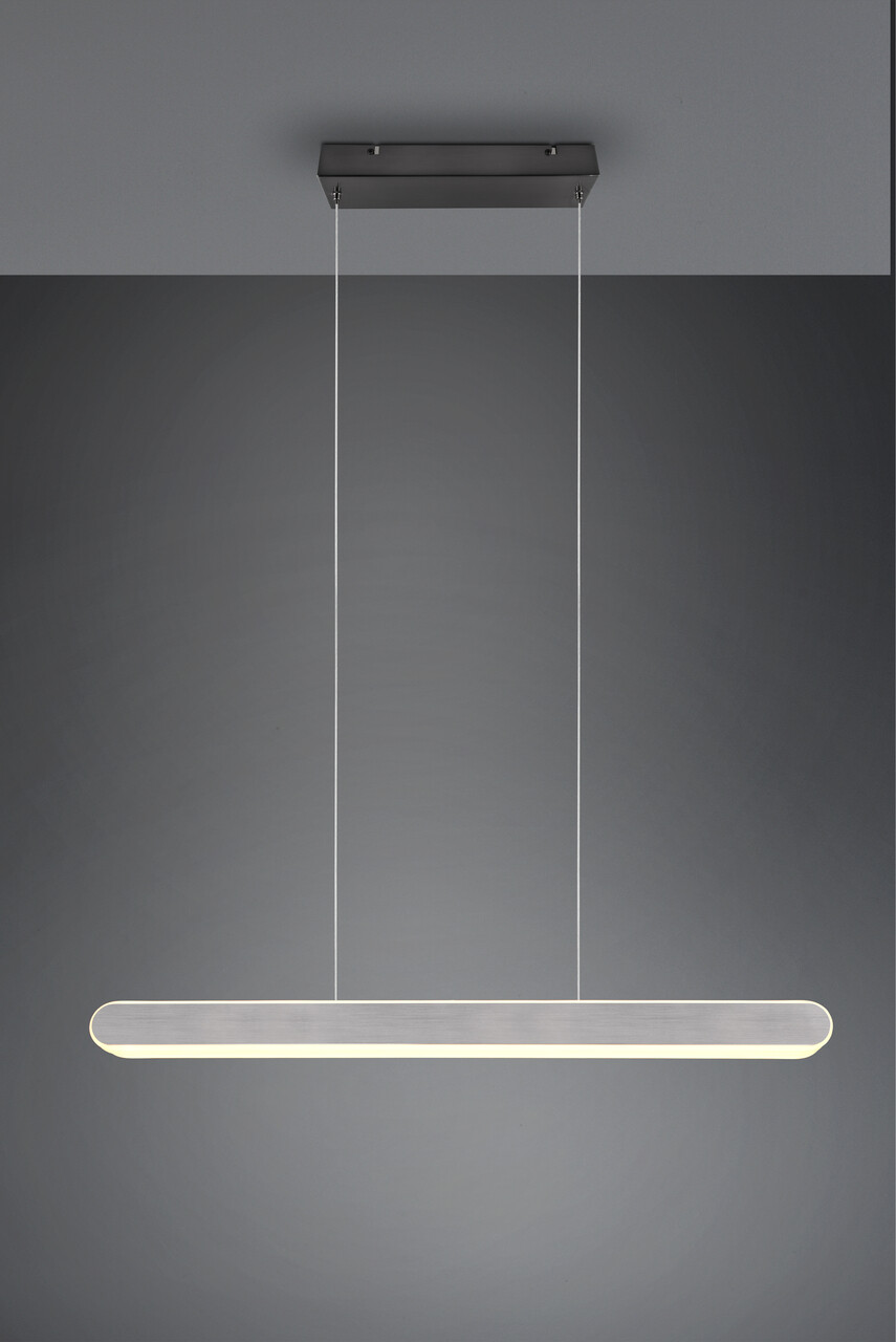 Lustra Helios, TRIO, 130x150 cm, 48W, 1x SMD, metal, argintiu lucios - imagine 7